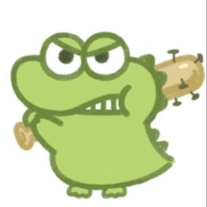 拿着狼牙棒的青蛙头像