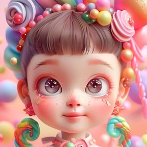 彩虹糖茉莉头像