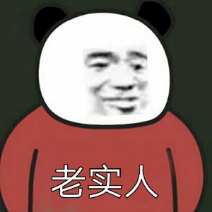 熊猫头老实人表情包图片