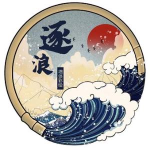 逐浪墙绘头像
