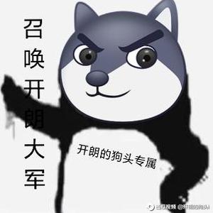 开朗的一只狗头头像