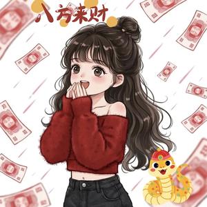 不发脾气只发财头像