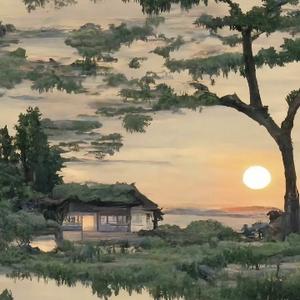 净悉山水头像
