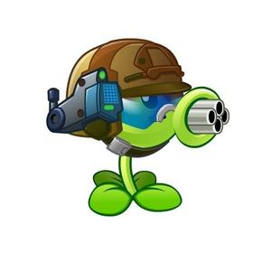 pvz2机枪豌豆反迷你头像