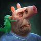 无头猪头像