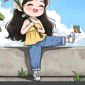 塘边欣然赏鲤头像