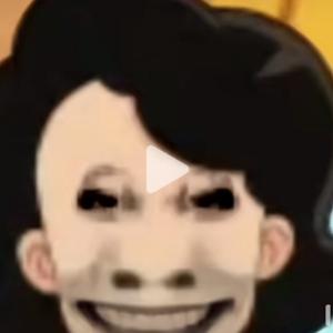 一个大头鬼头像